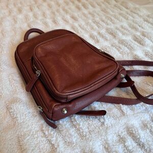 Brown Leather Osgoode Marley Backpack